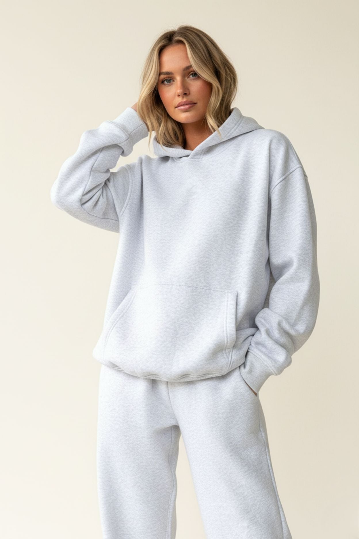 The Gray Crop Tracksuit
