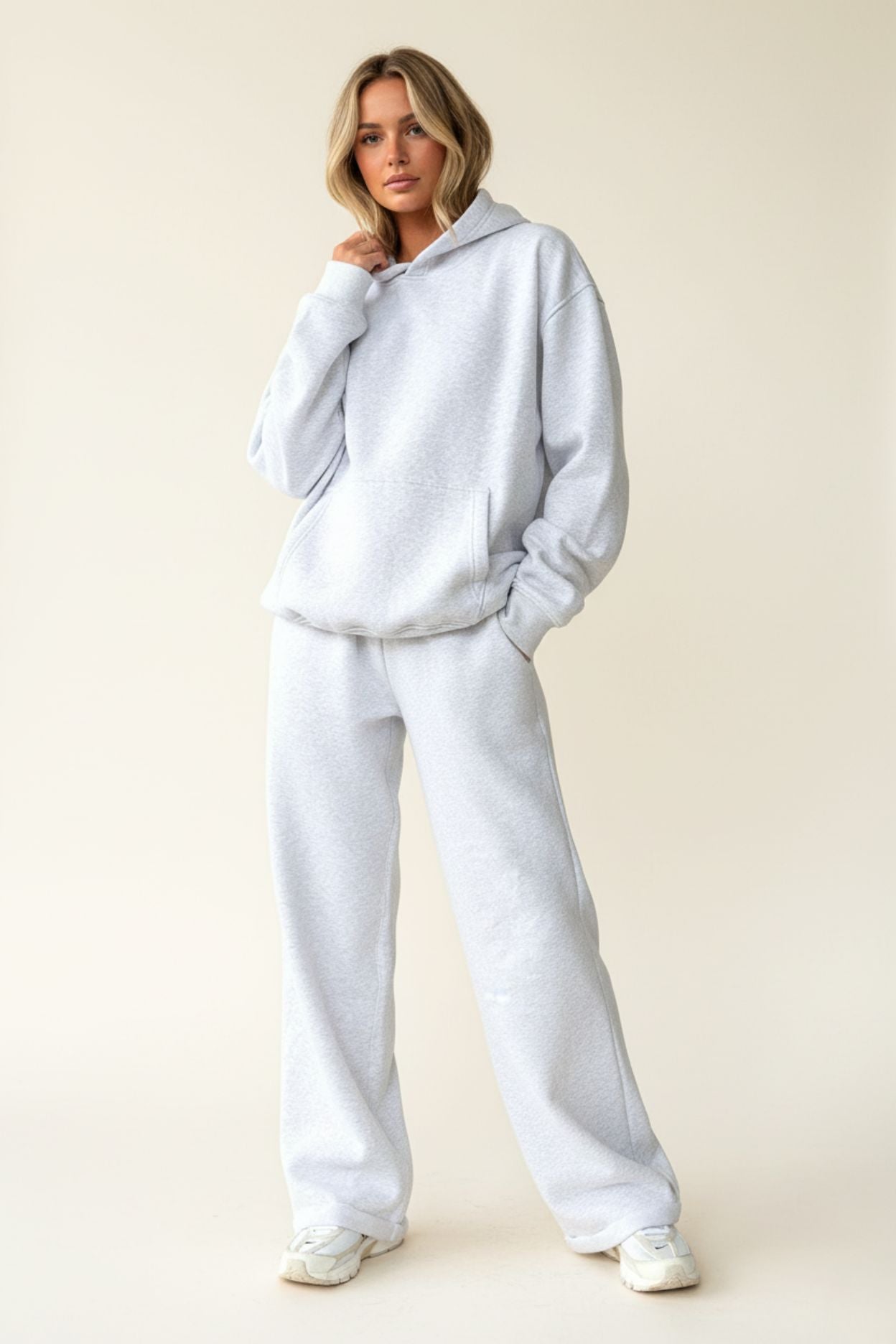 The Gray Crop Tracksuit